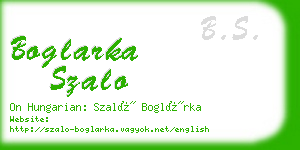 boglarka szalo business card