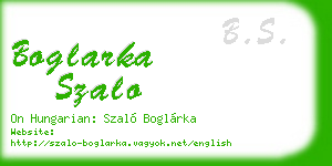 boglarka szalo business card